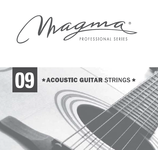 Cuerda Guitarra Acústica Magma Plain Steel .009 GA009