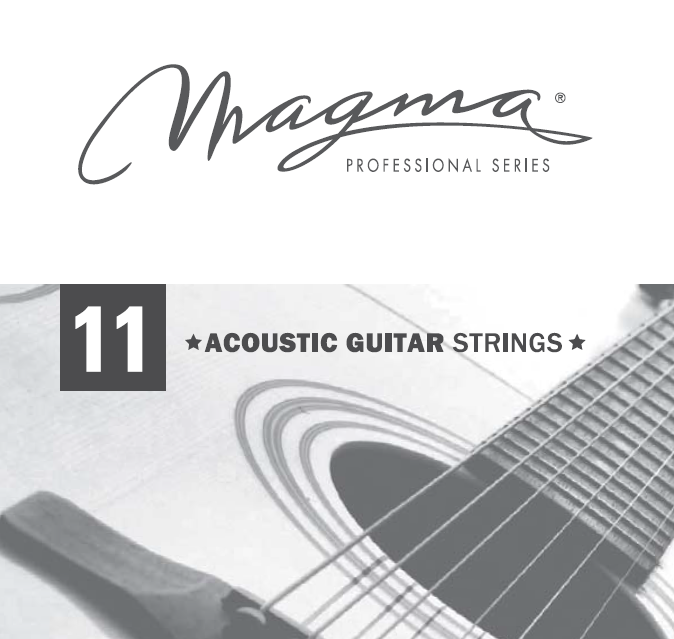 Cuerda Guitarra Acústica Magma Plain Steel .011 GA011