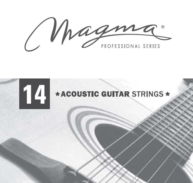 Cuerda Guitarra Acústica Magma Plain Steel .014 GA014