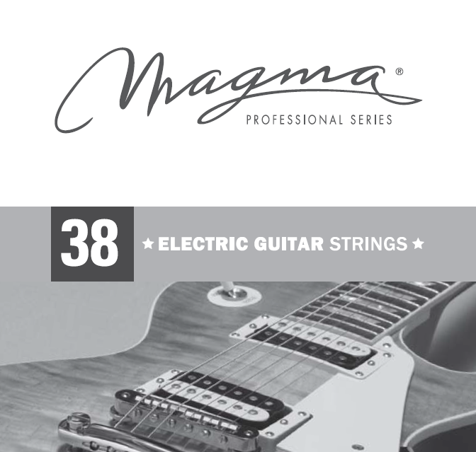 Cuerda Guitarra Electrica Magma Nickel P/Steel .038 GE038N