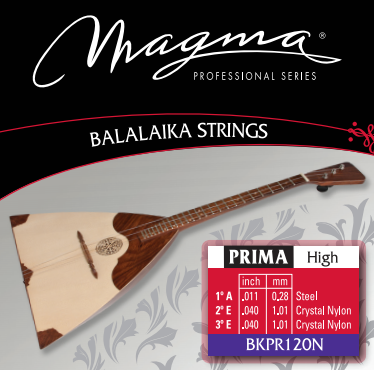 Encordado Magma Balalaika Prima High Acero - Nylon Cristal (BKPR120N) 1 Set