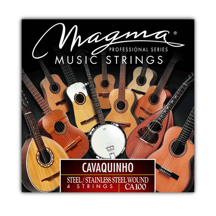 Encordado Magma Cavaquinho Cuerdas Acero-Acero Inoxidable (CA100) 1 Set