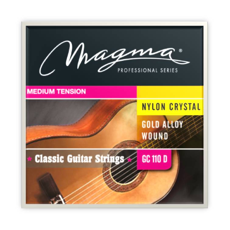 Encordado Magma Guitarra Clásica - Nylon Cristal Especial/Aleación de Bronce Tensión Media (GC110D) 1 Set