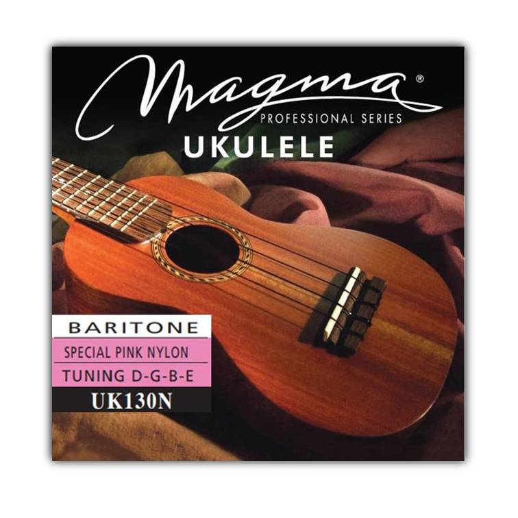 Encordado Magma Ukelele Baritono Nylon Verde Afinación Hawaiana (UK130NP) 1 Set