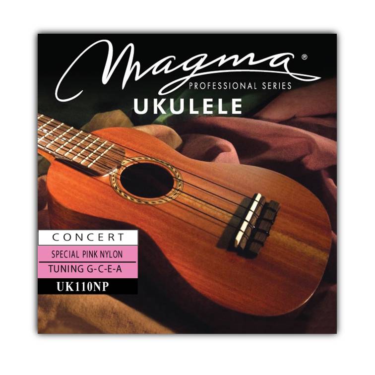 Encordado Magma Ukelele Concierto Nylon Rosa Afinación Hawaiana (UK110NP) 1 Set