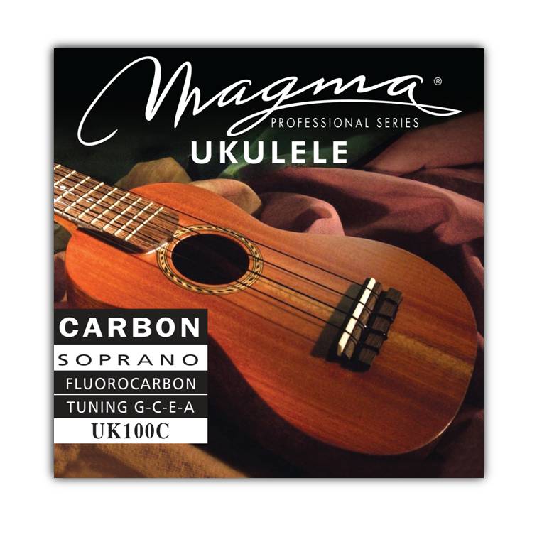 Encordado Magma Ukelele Soprano Carbono Afinación Hawaiana (UK100NP) 1 Set