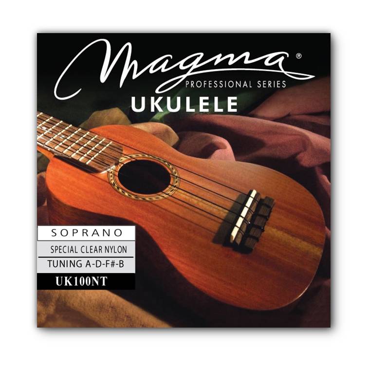 Encordado Magma Ukelele Soprano Nylon Especial Afinación Tradicional (UK100NT) 1 Set