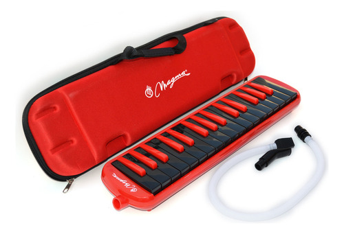 Melodica Magma Profesional 32 Teclas Roja-Negra c/estuche (M3207)