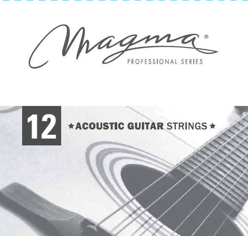 [GA012PB] Cuerda Guitarra Acústica Magma Plain Steel .012 GA012