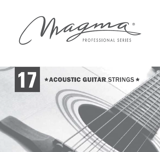 [GA017PB] Cuerda Guitarra Acústica Magma Plain Steel .017 GA017