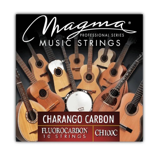 [CH100C] Encordado Magma Charango CARBONO 11 Cuerdas Flurocarbono (CH100C) 1 Set