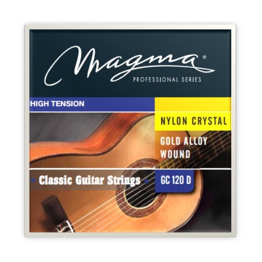 [GC120D] Encordado Magma Guitarra Clásica - Nylon Cristal Especial/Aleación de Bronce Tensión Alta (GC120D) 1 Set