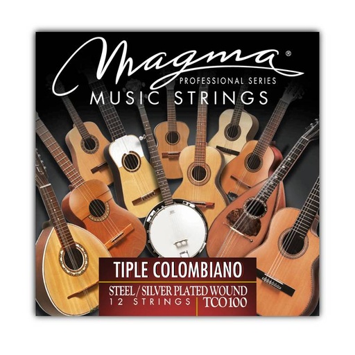 [TCO100] Encordado Magma Tiple Colombiano Cobre Plateado (TCO100) 1 Set